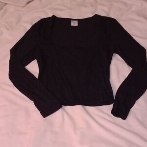 No Boundaries Classic Black Top Long Sleeve Shirt For Women